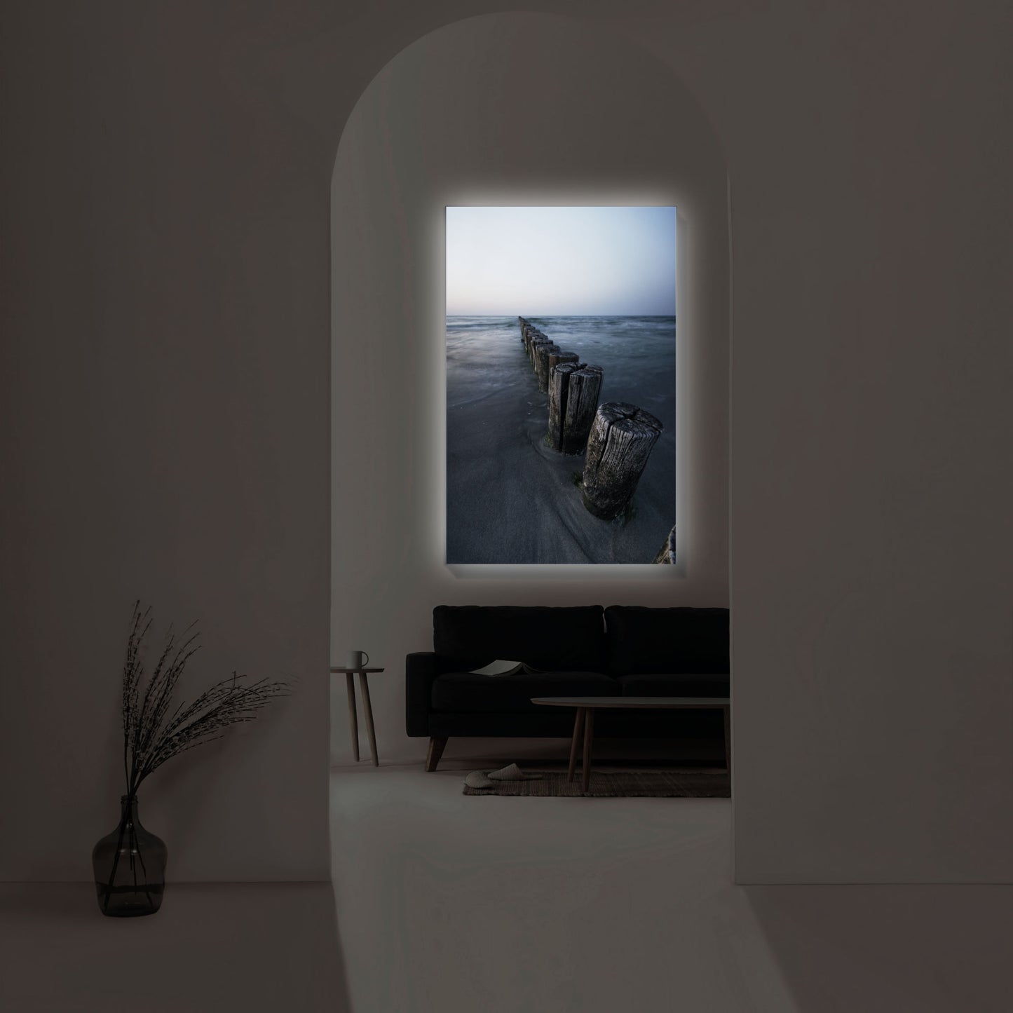 Buhnen an der Ostsee-Küste Wandbild