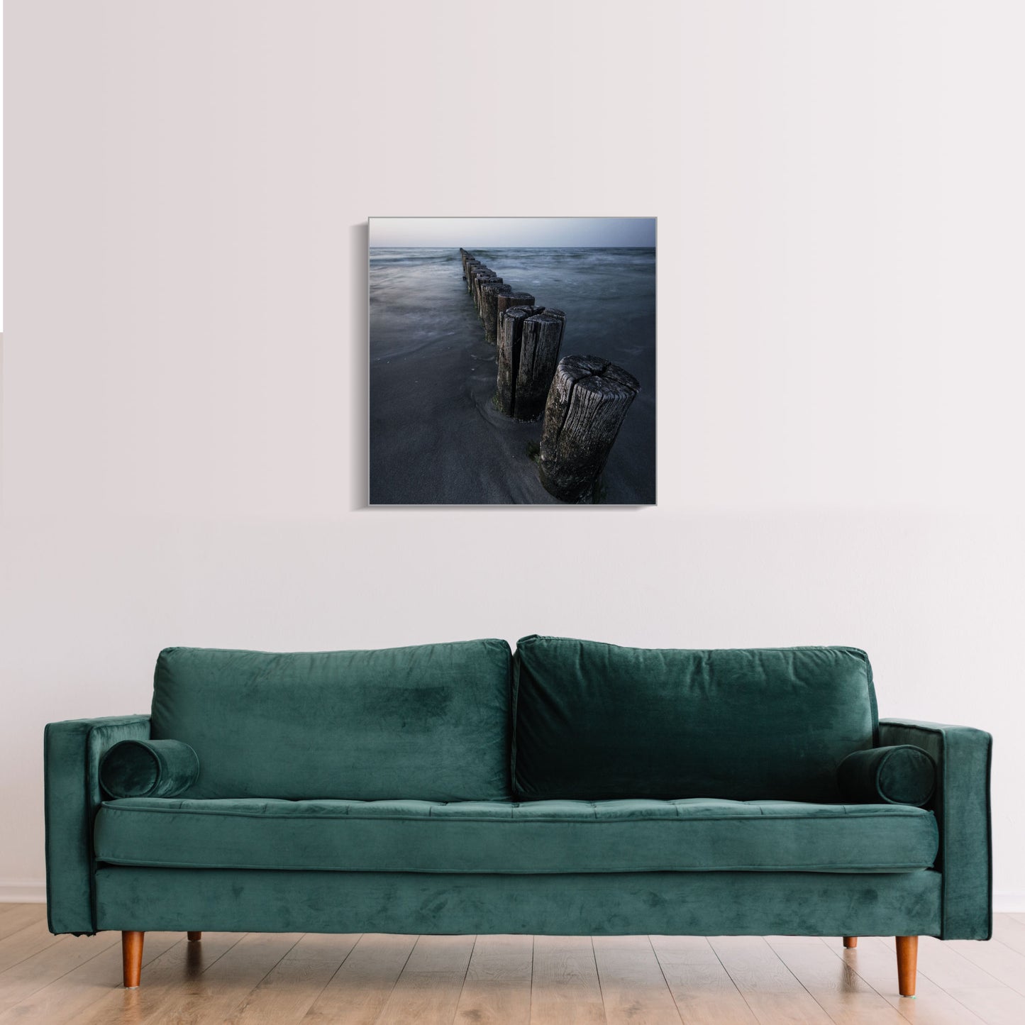 Buhnen an der Ostsee-Küste Wandbild
