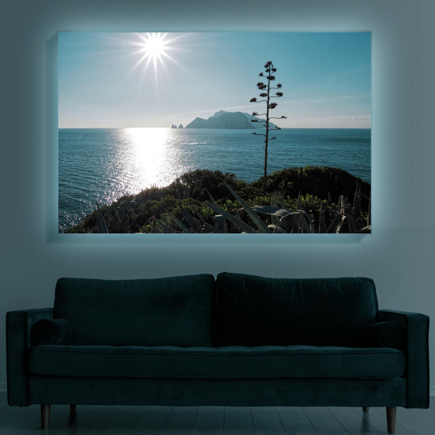 Blick zur Insel Capri | Wandbild Italien