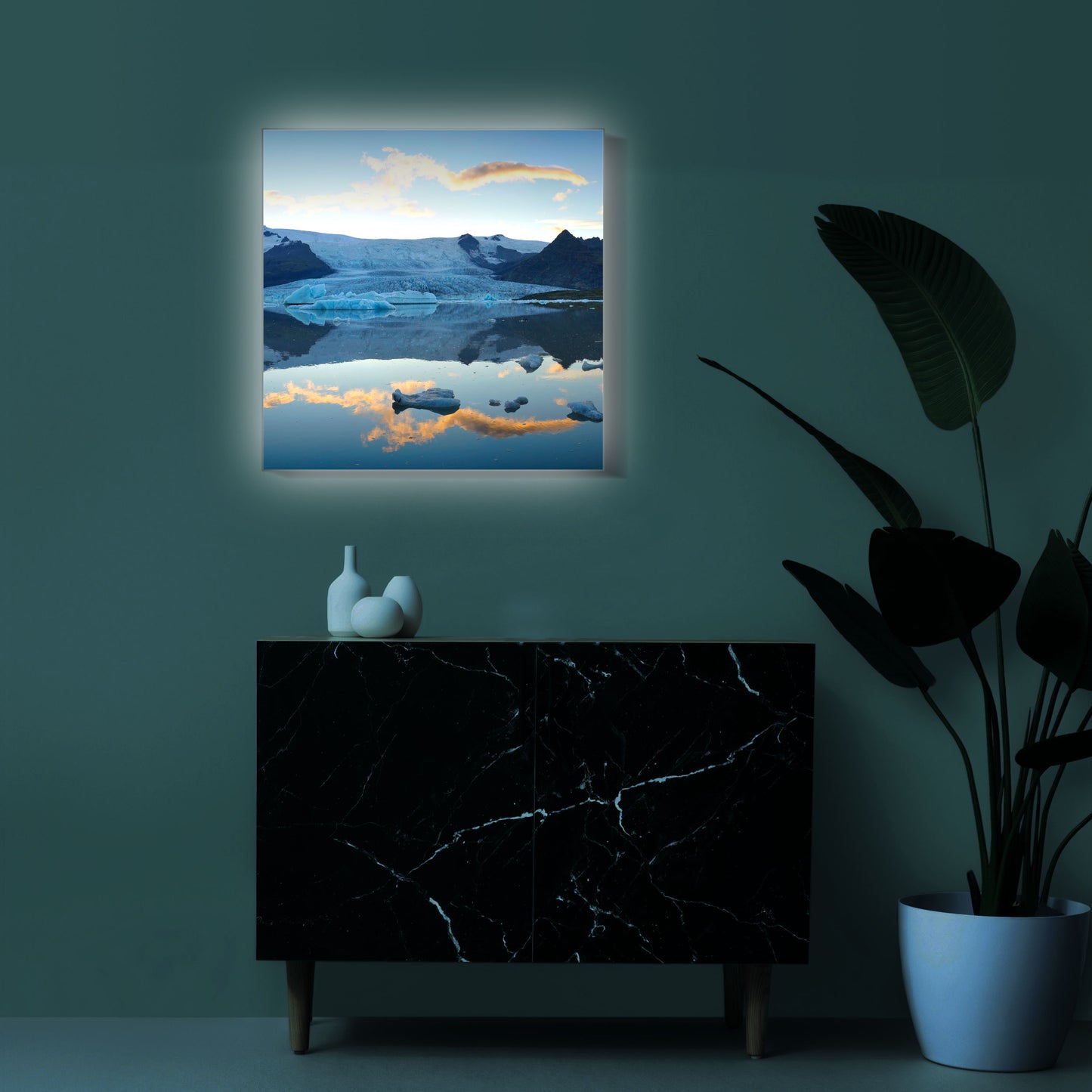 Breiðárlón Gletschersee Wandbild Island fotokunst.store