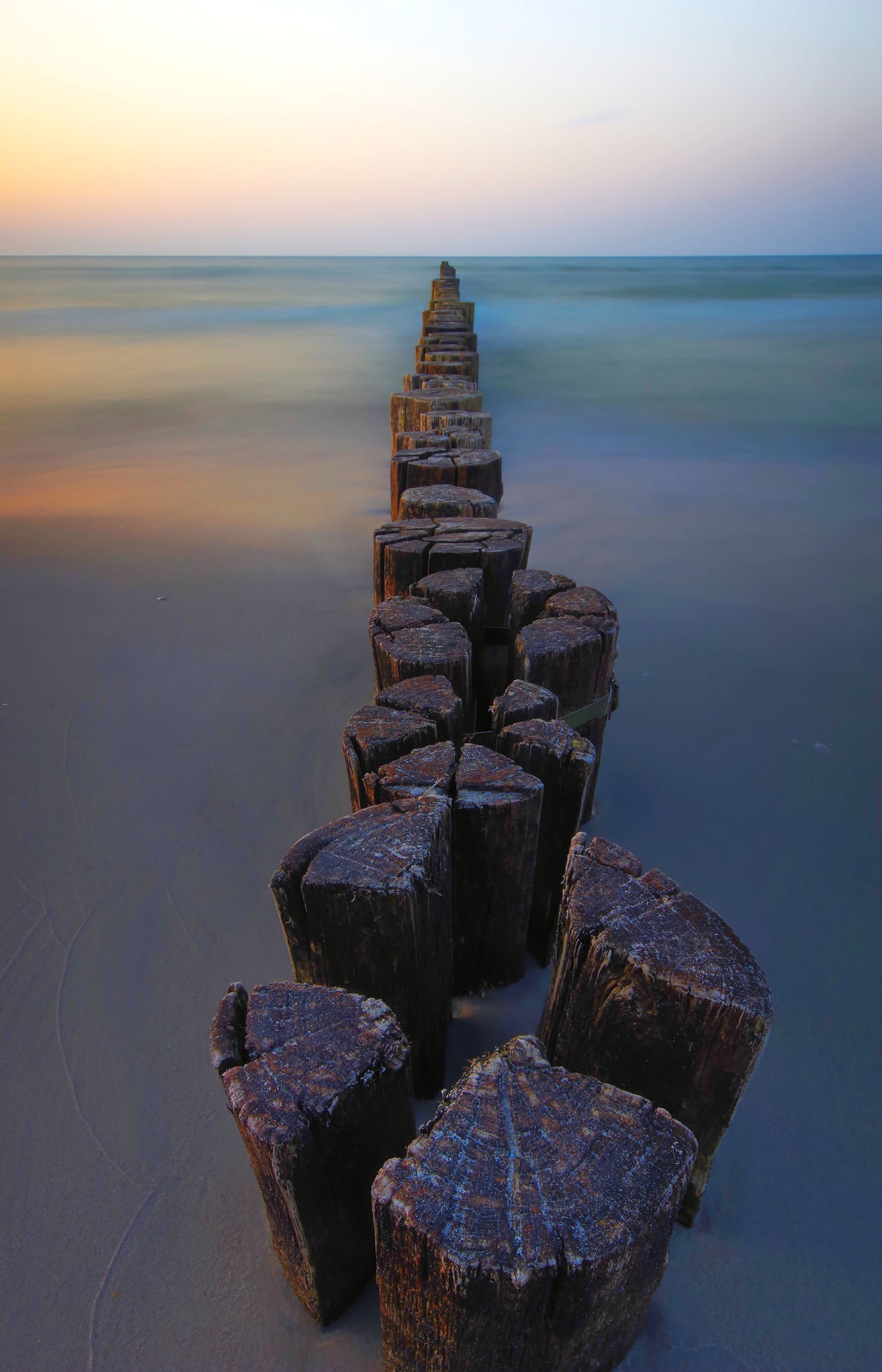 Buhnen an der Ostsee | Wandbild Deutschland